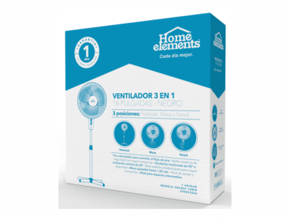 VENTILADOR 3 EN 1 HECRSF-16B HOME ELEMENTS - Imagen 2