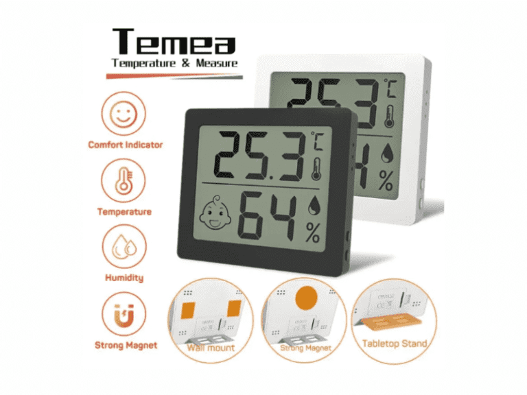 RELOJ DE MESA DIGITAL DE HUMEDAD Y TEMPERATURA - Imagen 2