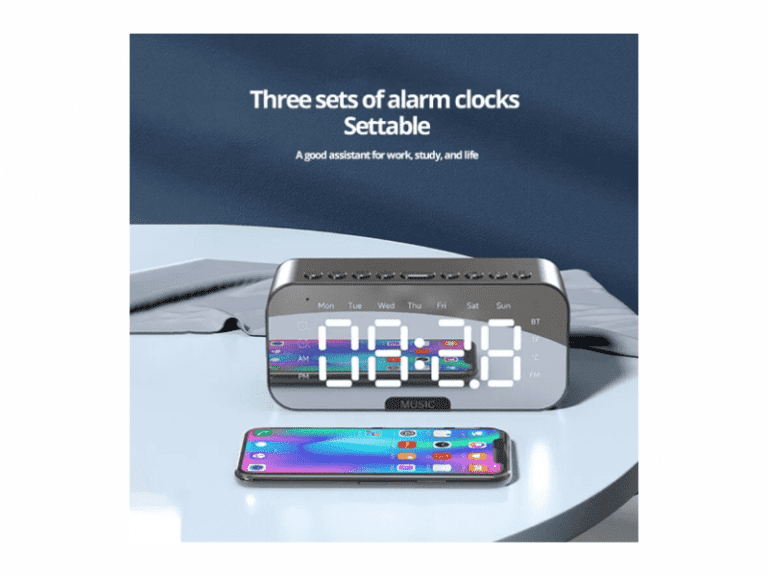 RELOJ DIGITAL LED CON ALTAVOZ