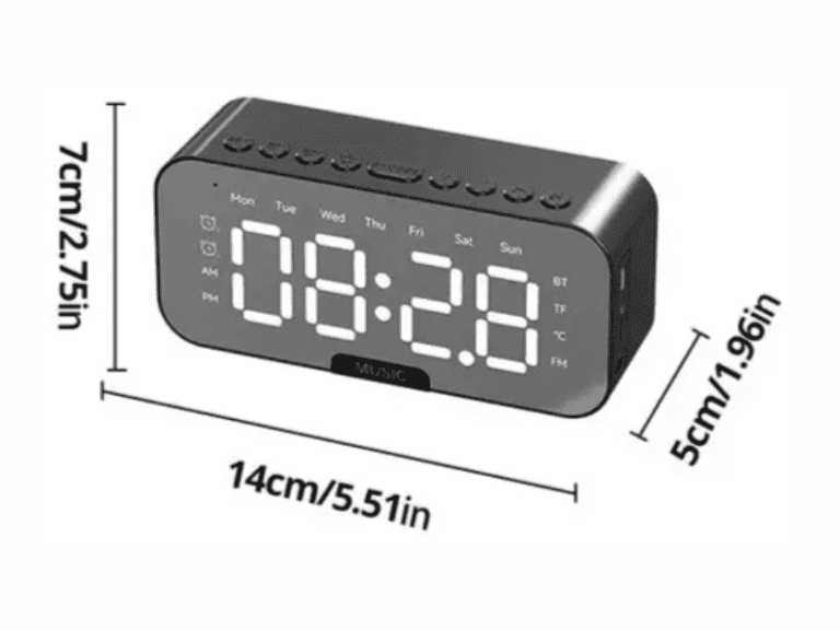 RELOJ DIGITAL LED CON ALTAVOZ - Imagen 4