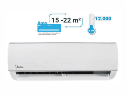 AIRE ACONDICIONADO MINISPLIT 12K MIDEA CONVENCIONAL (110V) - Imagen 2