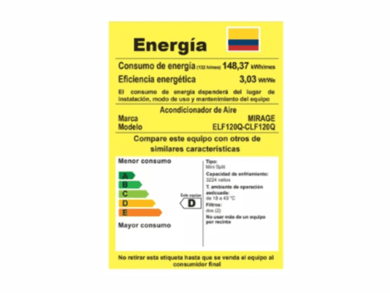 AIRE ACONDICIONADO MINISPLIT 12K MIRAGE CONVENCIONAL (110V)