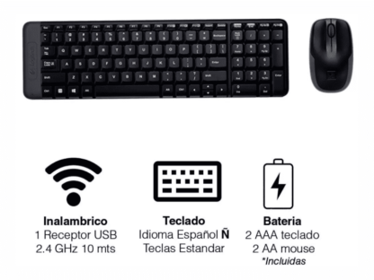 TECLADO-MOUSE LOGITECH MK220 BT - Imagen 3